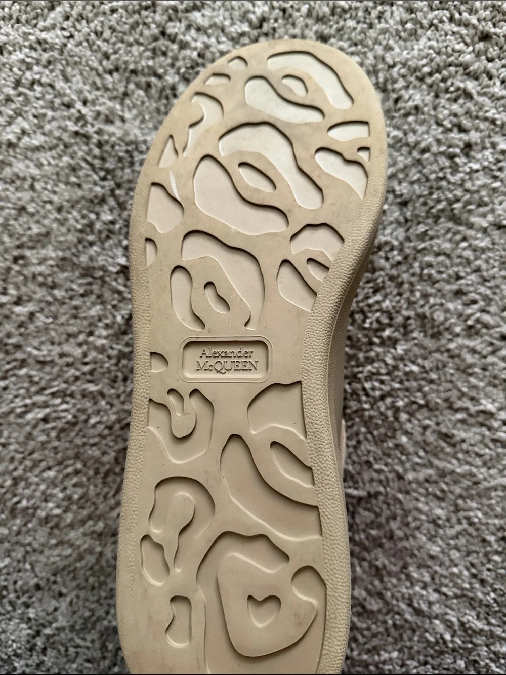 Alexander McQueen Men’s Low-Top Sneaker in Beige